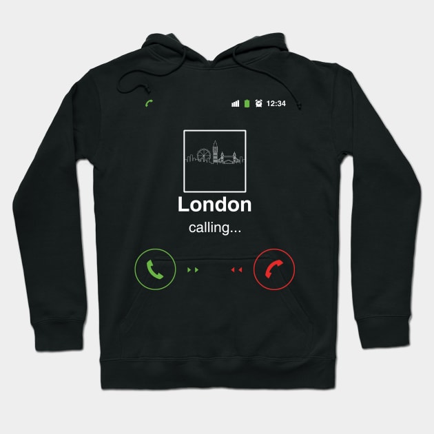 London calling Hoodie by Freecheese